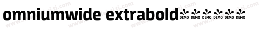 omniumwide extrabold字体转换